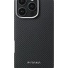Накладка для i-Phone 16 Pro Max 6.9" Pitaka Ultra Slim case черно-серая