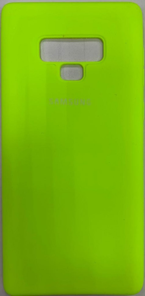 Накладка для Samsung Galaxy Note 9 Silicone cover салатовая