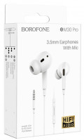 Стереонаушники Borofone BM30 Pro с микрофоном 1.2м белые