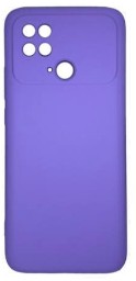 Накладка для Xiaomi Pocophone C40 Silicone cover без логотипа лаванда