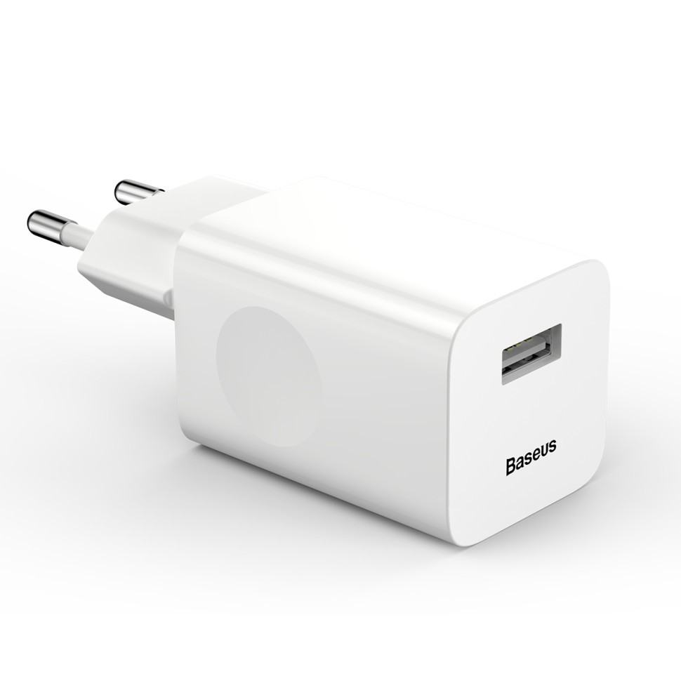 Сетевое зар. устр. Baseus Charging Quick 1USB 3A 24W CCALL-BX02 белое