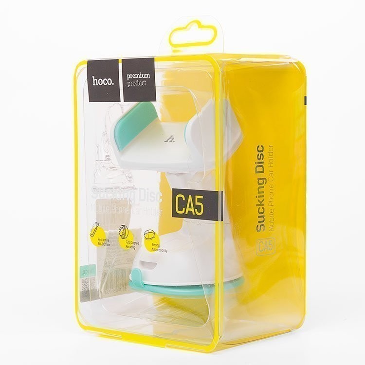 Держатель в автомобиль на торпеду Hoco CA5 бело-бирюзовый