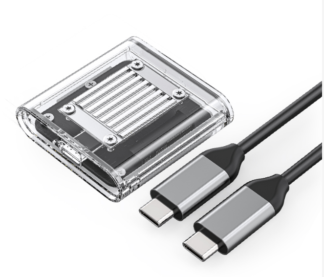 Внешний корпус для SSD M.2 NVMe 2230 Orico TC20-M2 10Gbps USB-C прозрачный