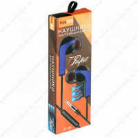 Стереонаушники Faison Q128 Respect с микрофоном черно-синие