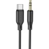 Кабель-переходник Borofone BL18 Type-C (папа) на AUX 3.5мм (папа) 1м черный