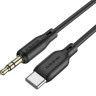Кабель-переходник Borofone BL18 Type-C (папа) на AUX 3.5мм (папа) 1м черный