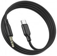 Кабель-переходник Borofone BL18 Type-C (папа) на AUX 3.5мм (папа) 1м черный