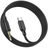 Кабель-переходник Borofone BL18 Type-C (папа) на AUX 3.5мм (папа) 1м черный