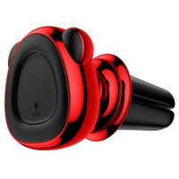 Держатель в автомобиль в воздуховод магнитный Baseus Bear Magnetic (SUBR-A09) красный