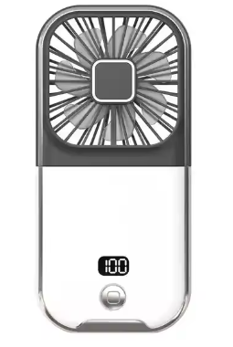 Вентилятор портативный + powerbank 3000mAh Xiaomi F30 Pro бело-черный