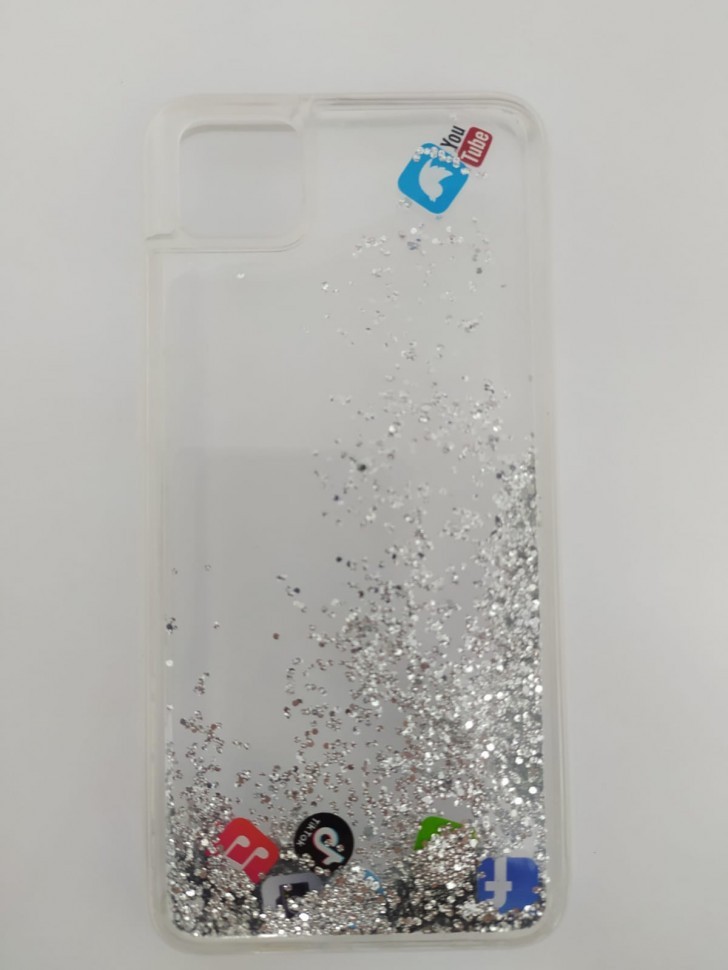 Накладка для Huawei Honor 9S переливающийся с рисунками