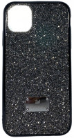 Накладка для i-Phone 11 6.1&quot; Swarovski силикон (с блестками) темно-серый