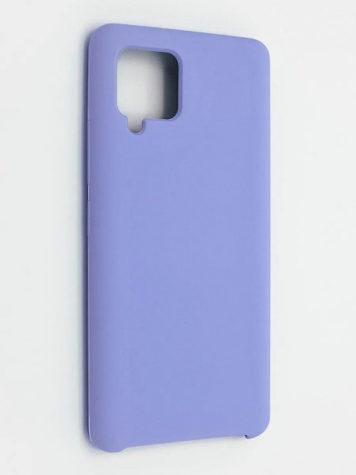 Накладка для Samsung Galaxy A42 Silicone cover без логотипа сиреневая