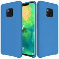 Накладка для Huawei Mate 20 Pro Silicone cover голубая