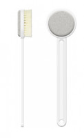 Щетка для душа Xiaomi Qualitell Double Sided Shower Brush с пемзой для пяток белая