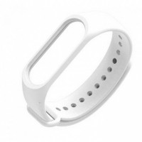 Ремешок для Xiaomi Mi Band 3/4 силиконовый белый