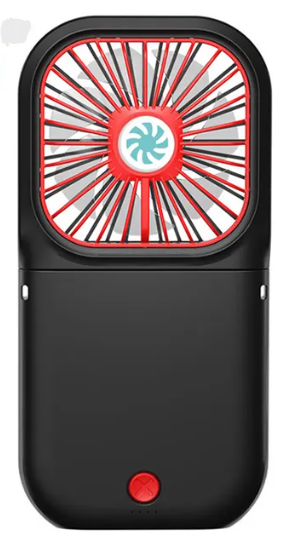 Вентилятор портативный + powerbank 3000mAh Xiaomi F20 черный