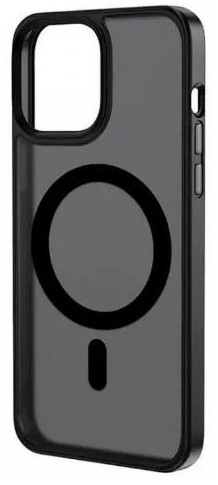 Накладка для i-Phone 13 Pro Keephone Alloy Magsafe силикон матовый черный
