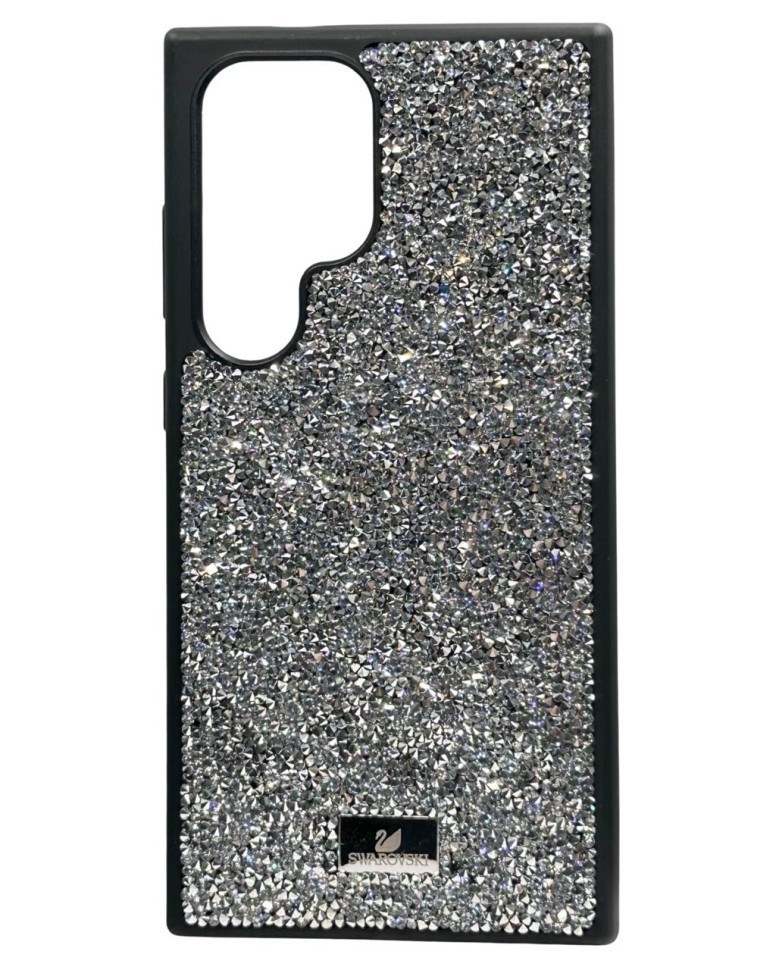 Накладка для Samsung Galaxy S24 Ultra Swarovski серебристый