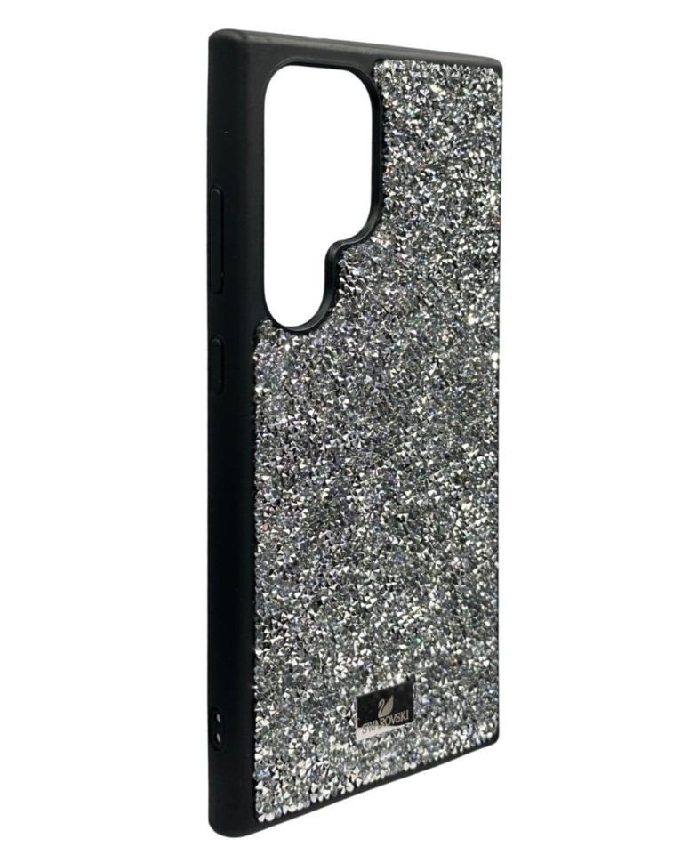 Накладка для Samsung Galaxy S24 Ultra Swarovski серебристый