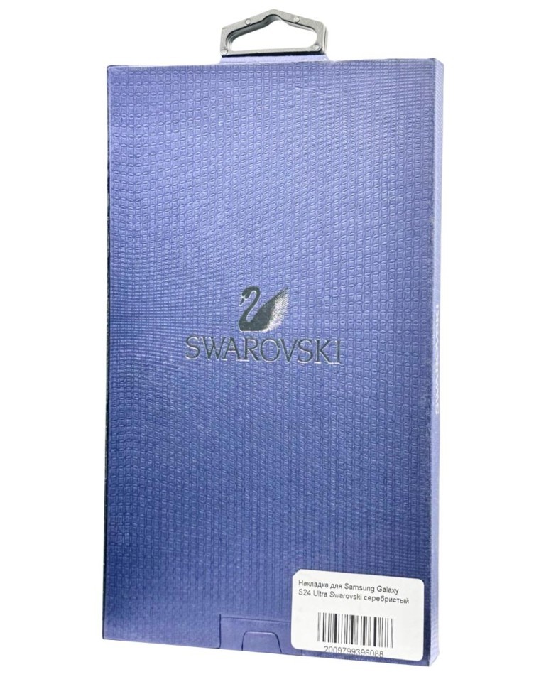 Накладка для Samsung Galaxy S24 Ultra Swarovski серебристый