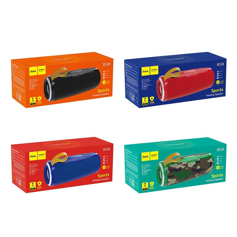 Bluetooth колонка Hoco BS38 IPX5 V5.0 чёрный