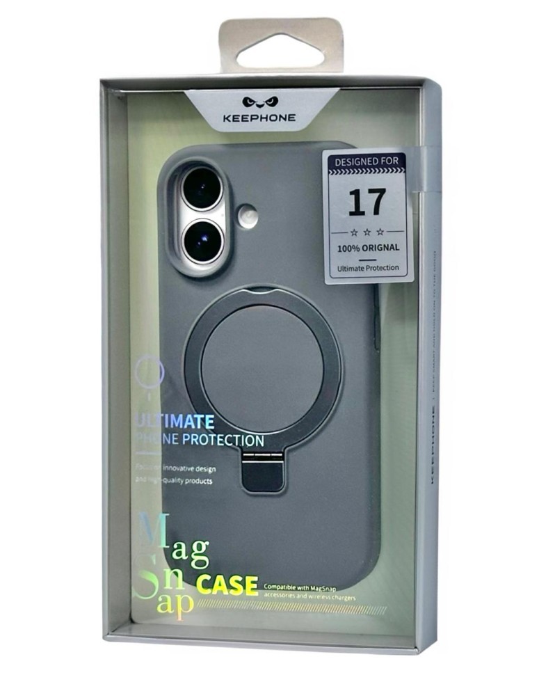 Накладка для i-Phone 17 Keephone Magi Pro MagSnap серый