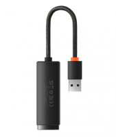 Переходник Baseus Lite series USB на RJ45 (WKQX000001) черный