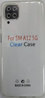 Чехол-накладка силикон 1.0мм Samsung Galaxy A12 прозрачный