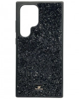 Накладка для Samsung Galaxy S24 Ultra Swarovski черный
