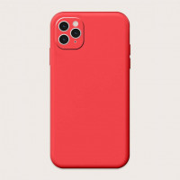 Накладка для i-Phone 13 Pro Max Silicone icase под оригинал, камера закрыта №29 алая