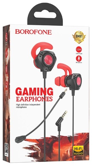 Наушники с микрофоном Borofone BM81 Gaming 1.2м черные
