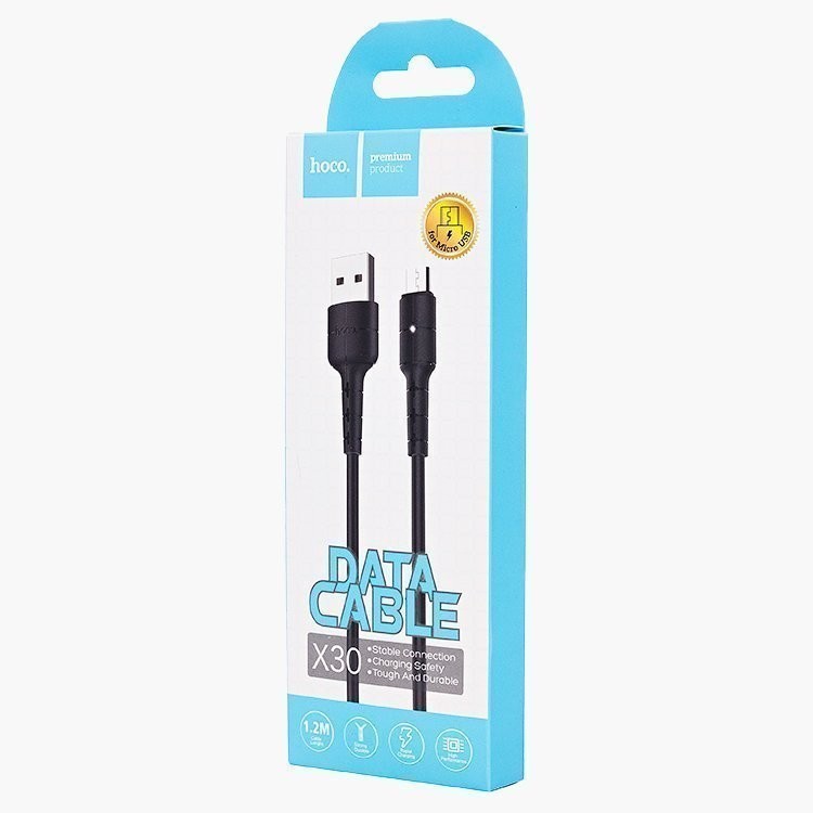 Usb Кабель-зарядка Micro Hoco X30 Star 2.1A 1.2м черный