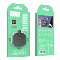 OTG TYPE-C на 3USB 2.0 Hoco HB11 чёрный