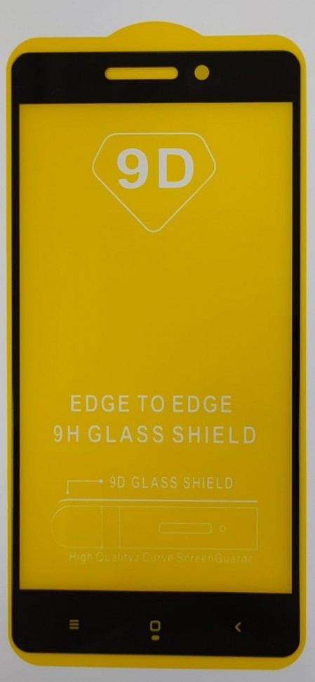 Защитное стекло для Xiaomi Redmi 4A 9D черное