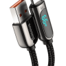 Usb Кабель-зарядка TYPE-C Baseus Display series 66W 1м (CASX020001) черный