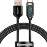 Usb Кабель-зарядка TYPE-C Baseus Display series 66W 1м (CASX020001) черный