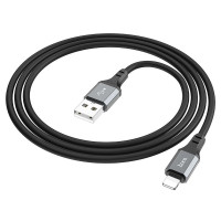 Usb Кабель-зарядка Lightning Hoco X86 2.4A 1м черный