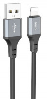 Usb Кабель-зарядка Lightning Hoco X86 2.4A 1м черный