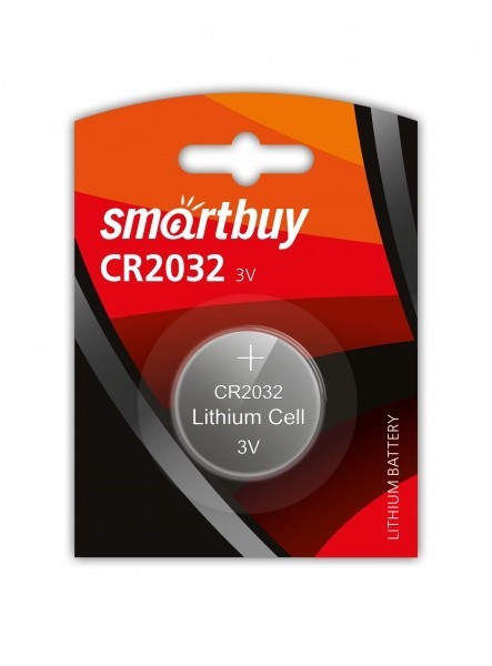 Литиевый элемент питания Smartbuy CR2032/5B (100/4000) SBBL-2032-5B