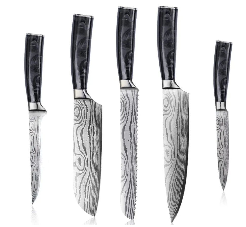 Набор кухонных ножей Xiaomi Spetime 5-Piece Steel Kitchen Knife Set G05-BL (5 ножей) зеленый