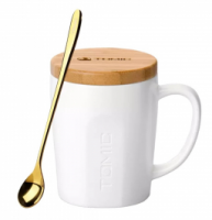 Керамическая кружка с бамбуковой крышкой Xiaomi Tomic Ceramic Cup (TC1316U) белая