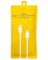 Кабель-зарядка Type-C на Type-C Realme Supervooc 12A 1м (DL152) белый