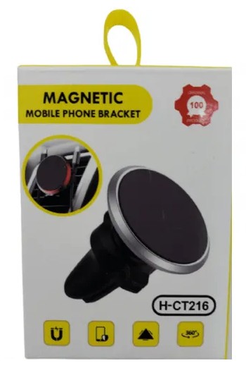 Держатель в автомобиль в воздуховод магнитный Magnetic H-JM216 чёрный