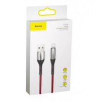 Usb Кабель-зарядка Lightning Baseus Horizontal 2.4A 2м (CALSP-C09) красный