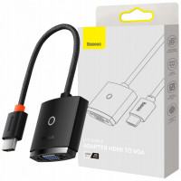 Переходник Baseus Lite series HDMI на VGA WKQX010001 черный