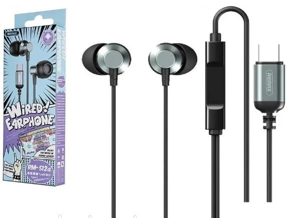 Наушники с микрофоном Remax RM-512a Type-C чёрные