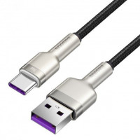 Usb Кабель-зарядка TYPE-C Baseus Cafule Series Metal Data Cable 66W 1м (CAKF000101) черный