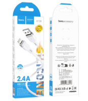 Usb Кабель-зарядка Type-C на Lightning Hoco X109 2.4A 1м силиконовый белый