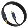 Кабель-переходник Borofone BL20 Type-C (папа) на AUX 3.5мм (папа) 1м черный